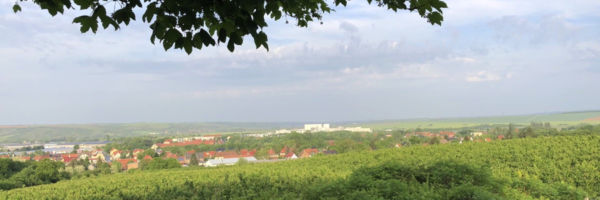 Heimatverein Helfta Blick auf Helfta